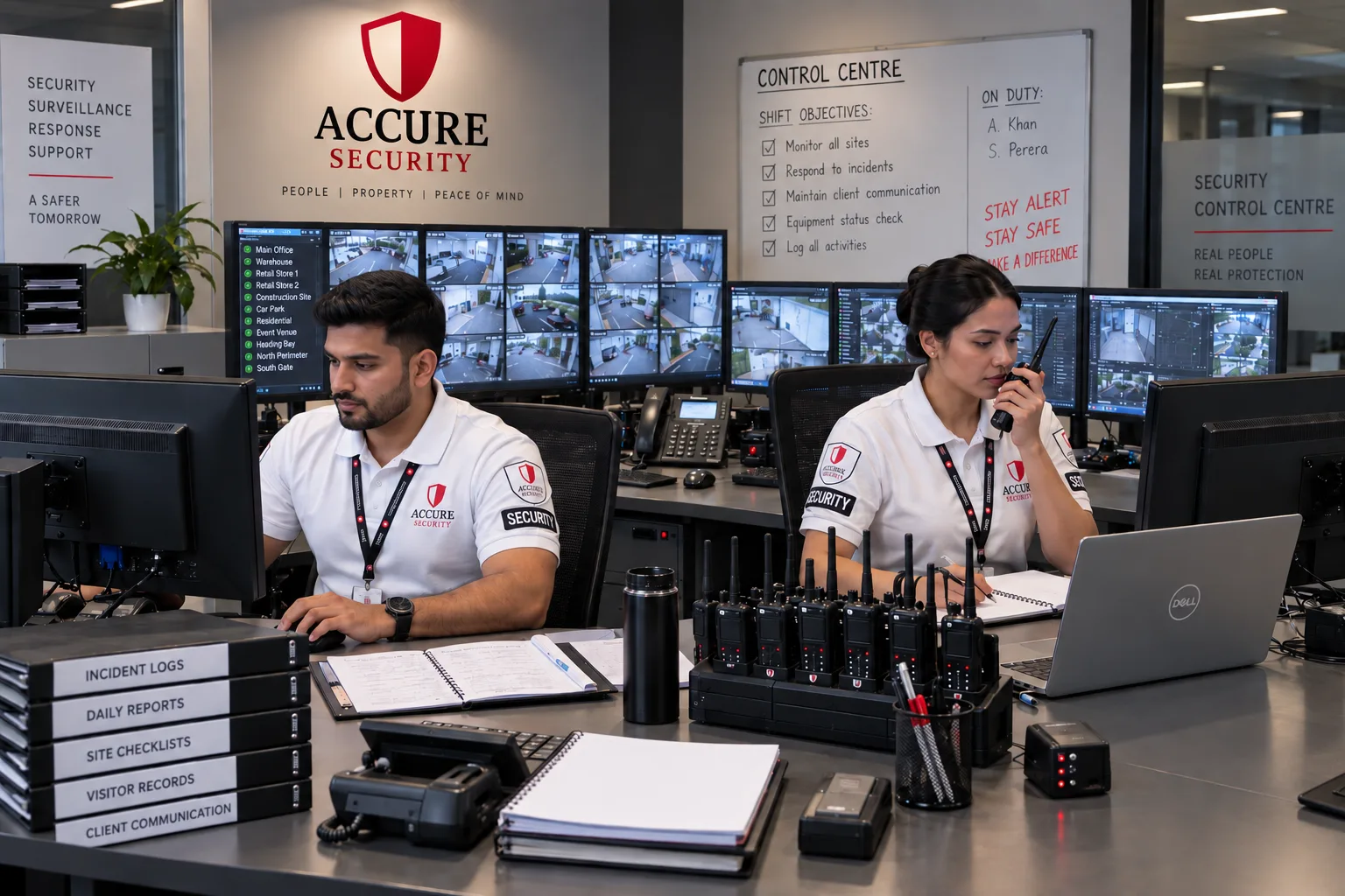 Accure Security monitoring centre supporting Ottawa properties.
