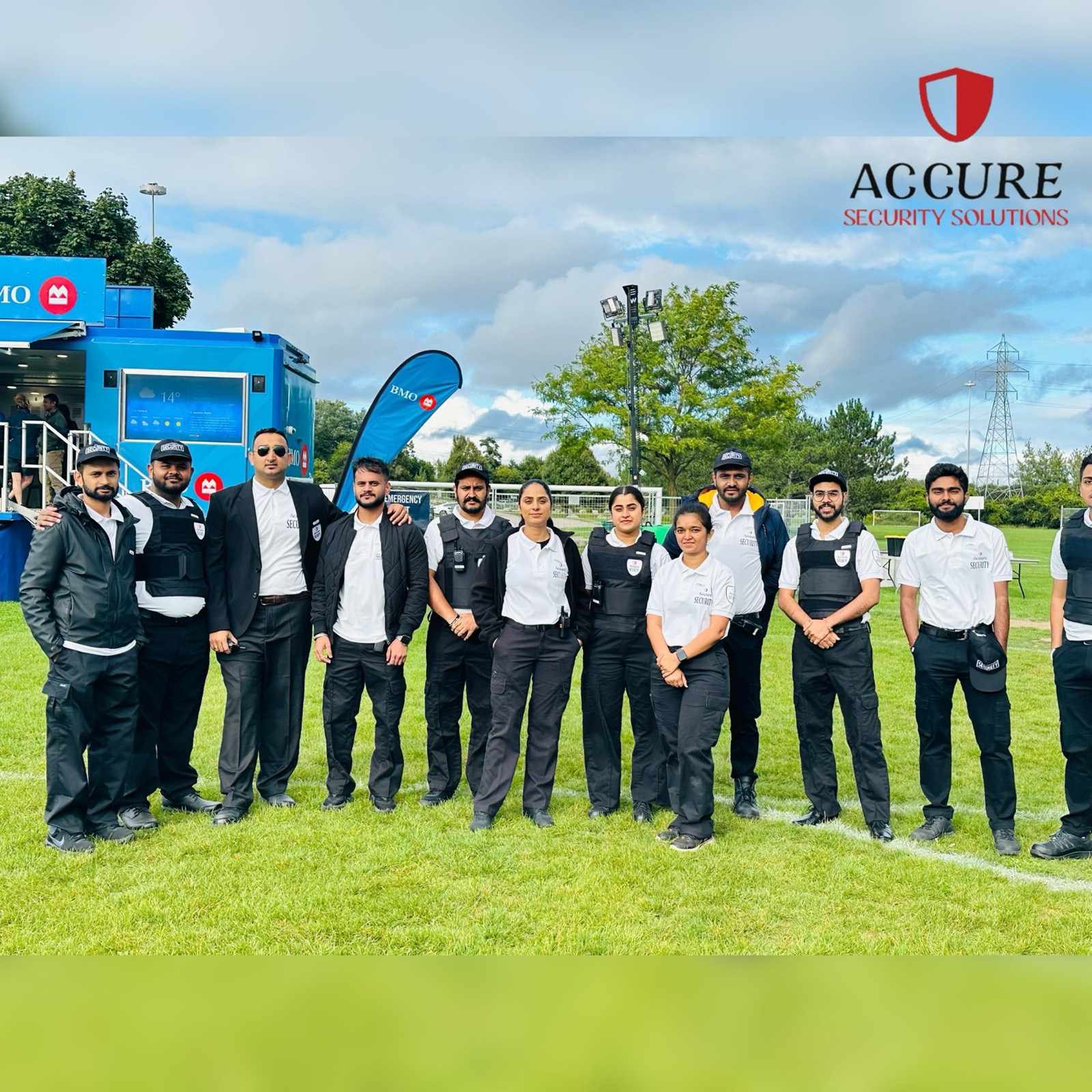 Accure Security team providing group coverage at an outdoor community event.